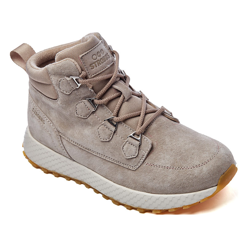 Кроссовки Strobbs с мехом женские F8377-9 бежевые