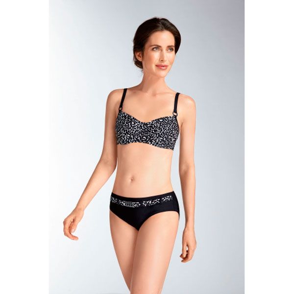 Купальник-топ Amoena Morena WB арт.70755 черный/белый
