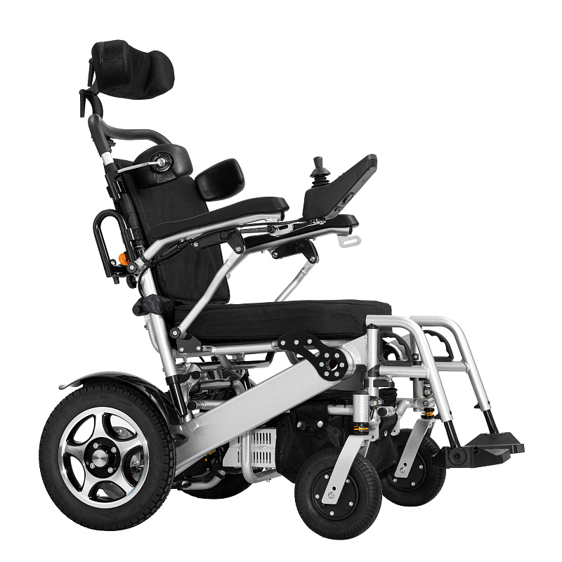 Кресло-коляска Ortonica для инвалидов с электроприводом Pulse 710 с пневматическими колесами.