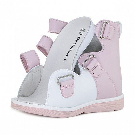 Сандали ортопедические Ортобум для девочек 71597-33 розовый/белый. Изображение 4 из 6