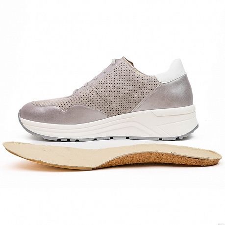 Кроссовки Solidus Karma женские 59074-K-20819 серый/серебристый. Изображение 3 из 7