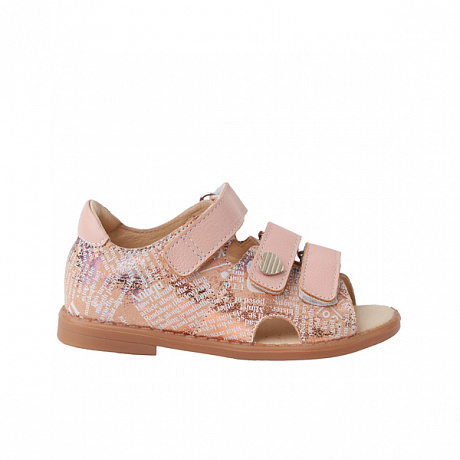 Сандали ортопедические Твики для девочек TW-135-21 пудровые. Изображение 2 из 4